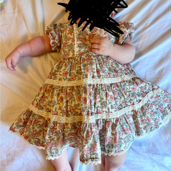Floral Janie and Jack Dress with Bloomers - Picture 4 of 4